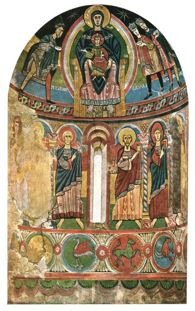 Freska v kostele Santa Maria de Taüll, Katalánsko, Španělsko, 1928. od Unbekannt