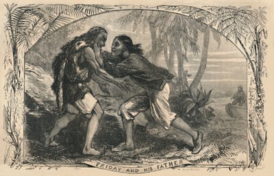 Pátek a jeho otec, c1870 od Unbekannt
