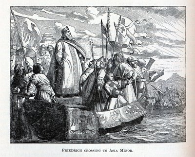Friedrich přechod do Malé Asie, 1882 od Unbekannt