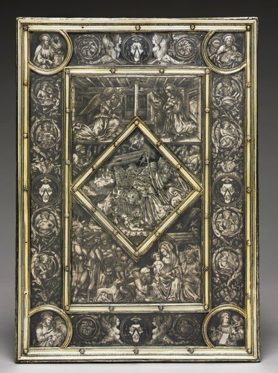 Přední strana obálky pro knihu evangelií francouzského kardinála Jeana La Baloua 1421-1491, c. 1467-1468. od Unbekannt