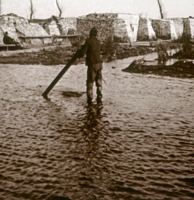 Přední linie, Ramskapelle, Belgie, c1914-c1918 od Unbekannt