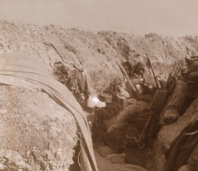 Přední zákopy, Beauséjour, severní Francie, c1914-c1918 od Unbekannt