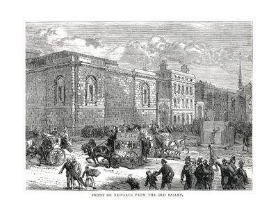Přední část Newgate z Old Bailey, 1878 od Unbekannt