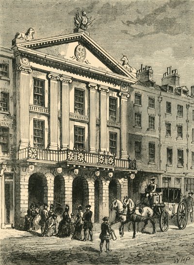 Front of Old Drury Lane Theatre, 1881. od Unbekannt