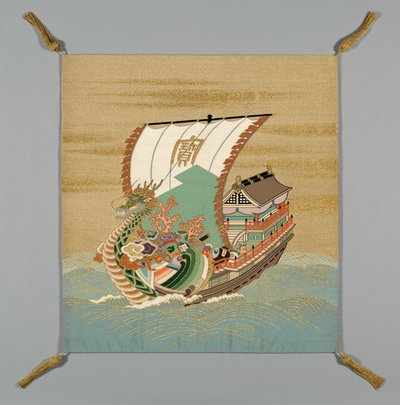 Fukusa Gift Cover, Japonsko, pozdní období Edo 1789-1868 Období Meidži 1868-1912, 19. století. od Unbekannt