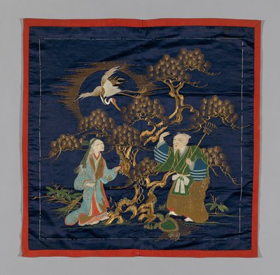 Fukusa Gift Cover, Japonsko, pozdní období Edo 1789-1868 Období Meidži 1868-1912, konec 19. stol. od Unbekannt