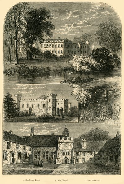 Fulhamský palác v roce 1798, c1878. od Unbekannt