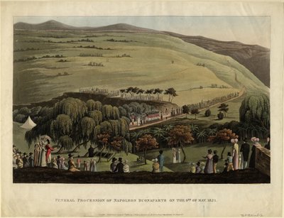 Smuteční průvod Napoleona Bonaparta 9. května 1821, 1828 od Unbekannt