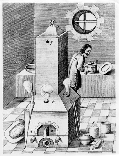 Pec pro procesy, kde je vyžadováno dlouhodobé teplo, jako je cementace, 1580 od Unbekannt