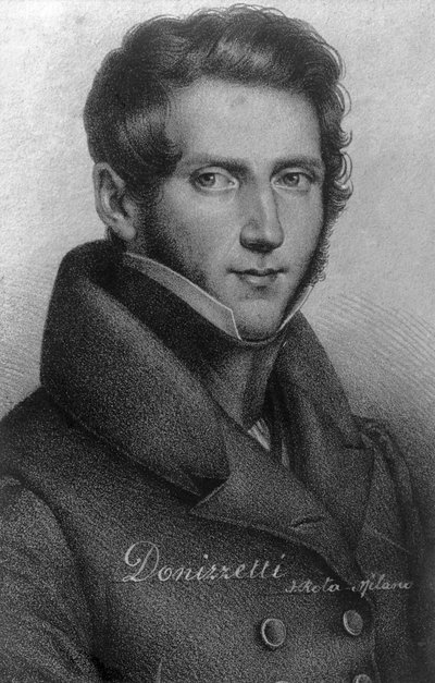 Gaetano Donizetti 1797-1848, italský skladatel, 20. století od Unbekannt