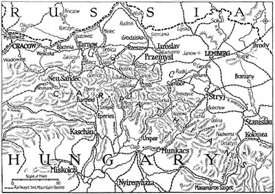 Halič a Karpatské průsmyky, 1915 od Unbekannt