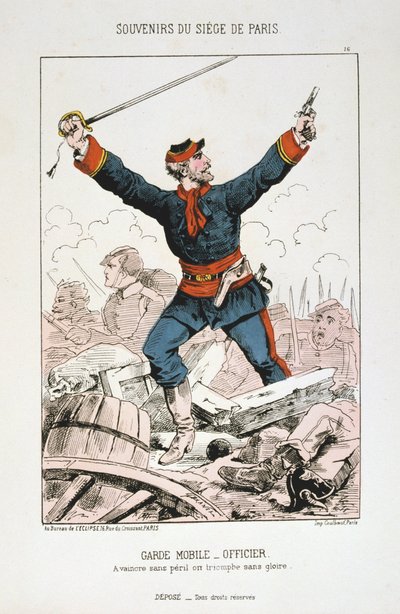 Garde Mobile - důstojník, obléhání Paříže, 1870-1871 od Unbekannt