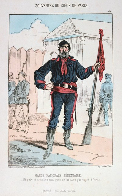 Garde Nationale Sedentaire, obléhání Paříže, 1870-1871 od Unbekannt
