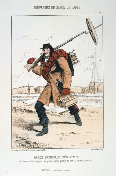 Sedavá národní garda, obléhání Paříže, 1870-1871. od Unbekannt