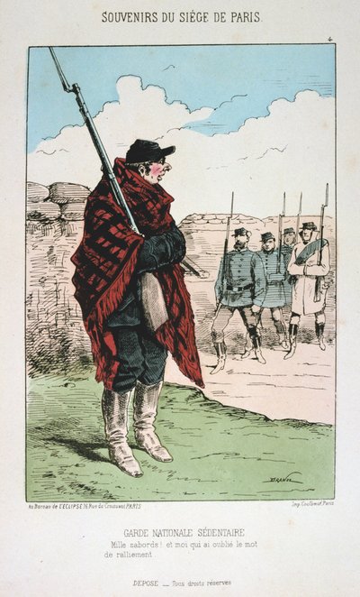 Sedavá národní garda, obléhání Paříže, 1870-1871 od Unbekannt