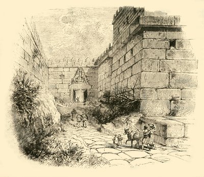 Brána lvů v Mykénách, 1890. od Unbekannt