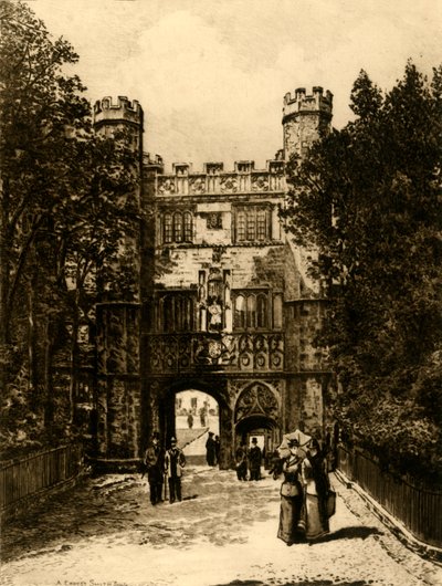 Brána Trinity College, Cambridge, 1898. od Unbekannt