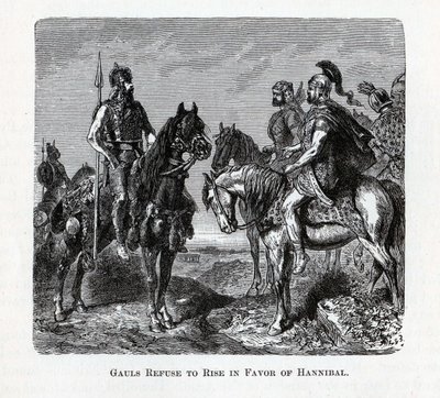 Galové odmítají povstat ve prospěch Hannibala, 1882 od Unbekannt