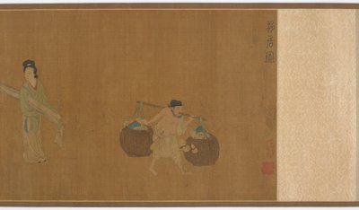 Ge Hong Moving House, dynastie Ming, 16. století. od Unbekannt