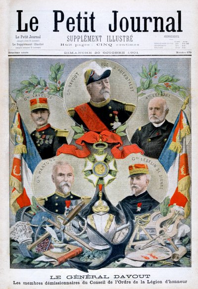 Generál Davout a členové Rady Čestné legie, 1901 od Unbekannt
