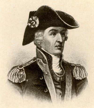 Generál Francis Marion, v kabátě s vysokým límcem a vestou, c1770, 1937. od Unbekannt