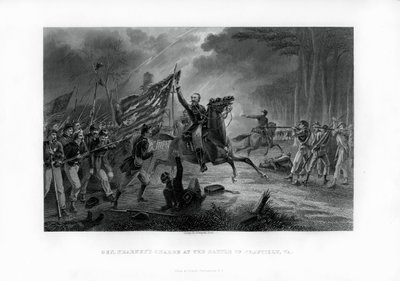 Generál Kearnys Charge, bitva u Chantilly, Virginie, 1. září 1862, 1862-1867 od Unbekannt