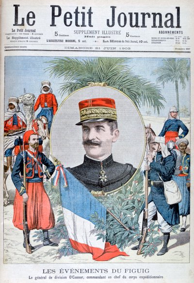 Generál OConnor, velitel expedičních sil do Figuig, Maroko, 1903. od Unbekannt