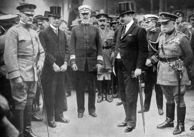 Generál Pershing přijíždí do Liverpoolu, 8. června 1917, c1920 od Unbekannt