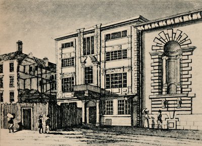 General Post Office, circa 1793 – Showing Buildings Adjoinging Lloyds Coffee House, 1928 od Unbekannt