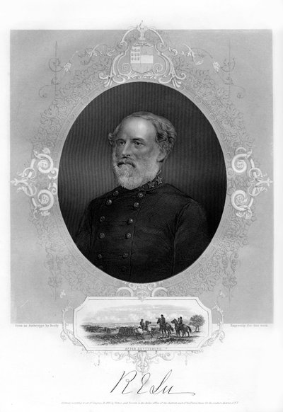Generál Robert E Lee, generál Konfederace, 1862-1867 od Unbekannt