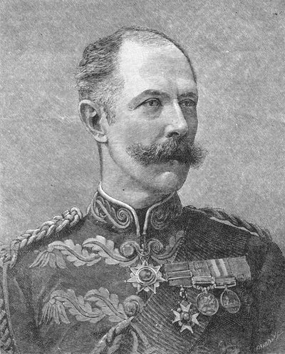 Generál Sir Herbert Stewart, c1881-85 od Unbekannt