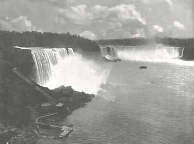 Celkový pohled na Niagarské vodopády, 1895. od Unbekannt