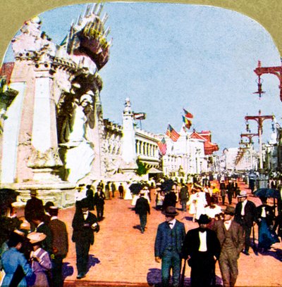 Celkový pohled na Pike na světové výstavě, St Louis, Missouri, USA, 1904 od Unbekannt