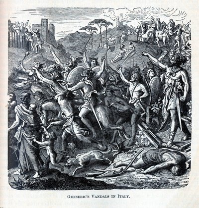 Genserics Vandals v Itálii, 1882 od Unbekannt