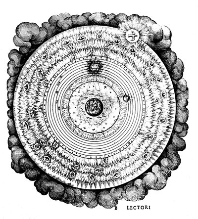 Geocentrický nebo na Zemi zaměřený vesmír, c1617 od Unbekannt