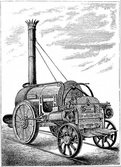 Lokomotiva Rocket George Stephensons, c1875 od Unbekannt