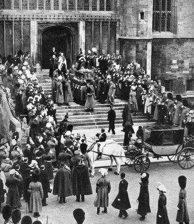Místo odpočinku George Vs, kaple svatého Jiří, hrad Windsor, 28. ledna 1936 od Unbekannt