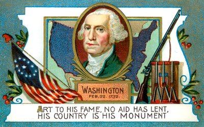 George Washington 1732-1799, americký prezident, 18. století od Unbekannt