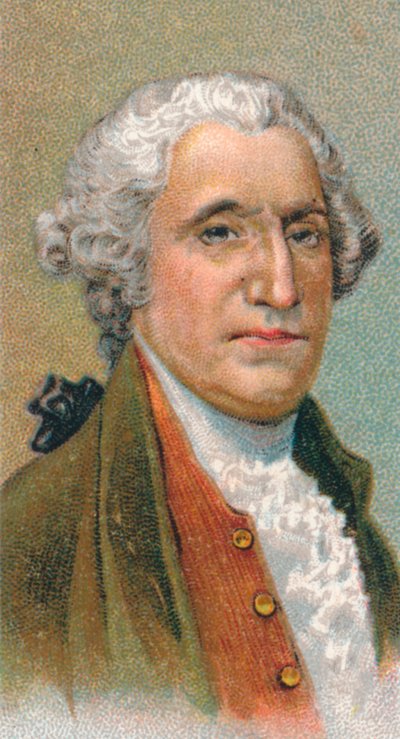 George Washington 1732-99, první prezident Spojených států, 1924 od Unbekannt