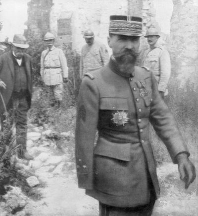 Georges Clemenceau a generál Gouraud, 6. července 1918 od Unbekannt