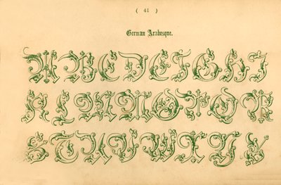 Německá arabeska, 1862 od Unbekannt