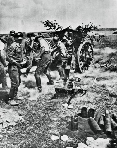 Německé dělostřelectvo v akci na východní frontě, 1941 od Unbekannt