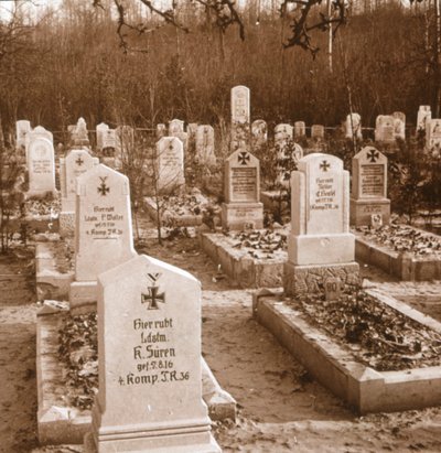 Německý hřbitov, Carlepont, severní Francie, c1914-c1918 od Unbekannt