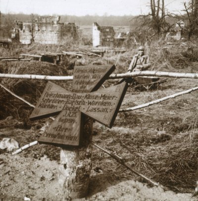 Německý společný hrob, c1914-c1918 od Unbekannt