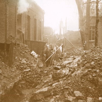 Německé prapory, Carency, severní Francie, c1914-c1918 od Unbekannt