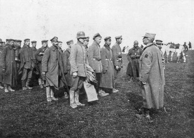 Němečtí zajatci zajatí 18. dubna 1918 byli informováni o pravidlech jejich zajetí ve Francii od Unbekannt