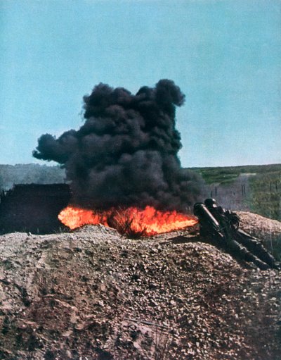 Německý voják používající plamenomet, Rusko, 1941 od Unbekannt