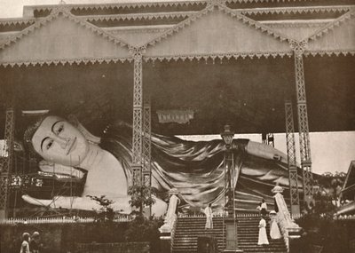 Gigantická ležící postava Buddhy, Pegu, 1900. od Unbekannt