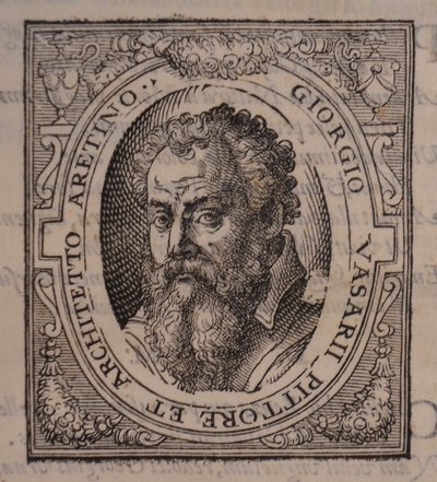 Giorgio Vasari. Od: Giorgio Vasari, Životy nejznamenitějších italských malířů, sochařů a architektů, 1568 od Unbekannt