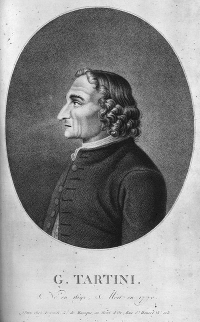Giuseppe Tartini 1692-1770 byl italský barokní skladatel a houslista od Unbekannt